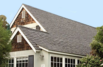 image of a house with a wooden shakes roof in Northwest Arkansas
